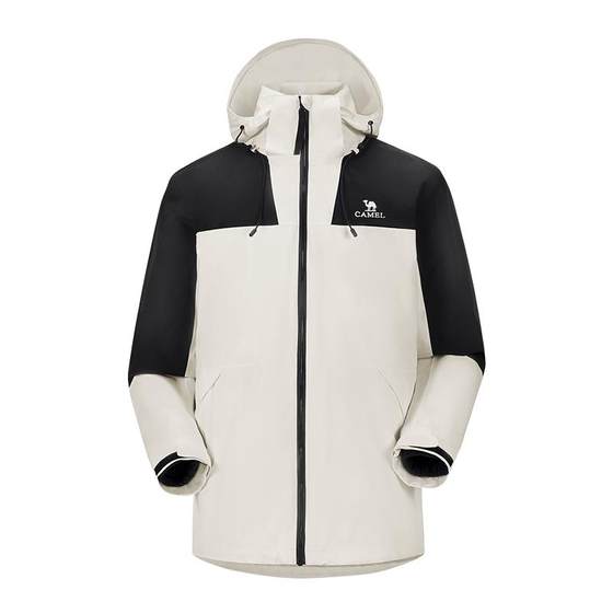 
Camel jacket men and women's jacket three-in-one removable two-piece outdoor windproof waterproof mountaineering jacket