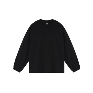 
BODYDREAM ageless minimalist style white bottoming shirt men's new black inner layer heavy cotton long-sleeved T-shirt