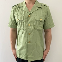 Мужская летняя рубашка, зеленый быстросохнущий классический костюм, короткий рукав