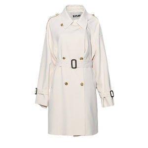 
DPLAY new white short windbreaker for small people 2026 spring fashion coat feminine waist coat