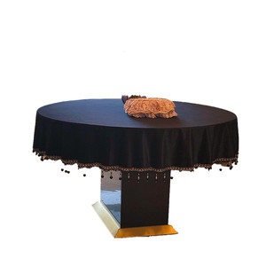 European -style light luxury velvet table cloth simple round table cloth black streaming long square table cloth elegant coffee table