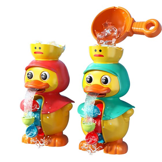Baby bath toy duckling water truck duck water spray rotation children to play water artifact boys and girls
