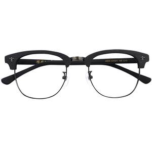 
Taro Fujii Japanese retro half-rim glasses frame for women retro large frame Korean trend slimming eyebrow frame eye frame for men