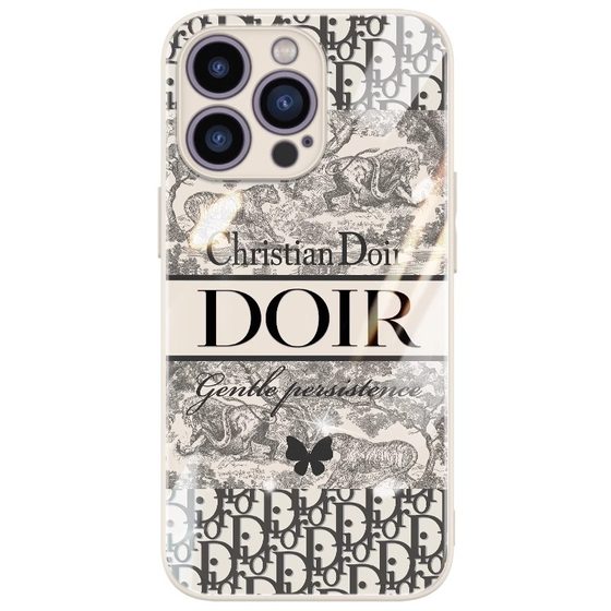 Applicable to Apple 16promax mobile phone case new iPhone 15pro big brand jungle rule 13pm women's ipone14plus glass high-end niche 12 print all inclusive high-end art 11