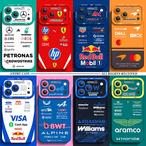 F1 Racing Team Phone Case Collection: Ferrari, Mercedes, Red Bull, McLaren & More 12 Phone Cases for iPhone 13 – 17