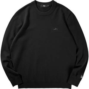 
HLA/Heilan Home Mountain Is Not High Content Wool Sweater 25 Autumn and Winter New Far Infrared Round Neck Black Sweater for Men