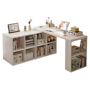 
Corner desk bookshelf integrated computer desk bedroom home girls dressing table L-shaped corner desk ZTF988
