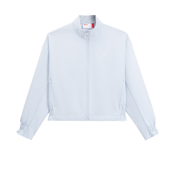 
Wilson Wilson Spring Women's Ruffle Hem Stretch Loose All-Match Sports Tennis Woven Top Jacket