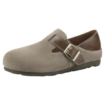 
Saturday retro plus velvet genuine leather Birkenstock shoes for women