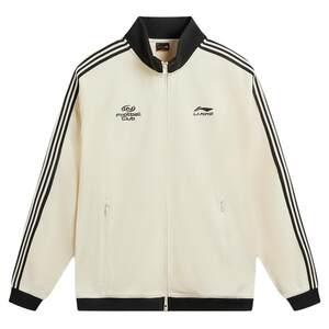Li Ning Jacket Women Spring 2026 New Couple Zipper American Stand Collar Sweatshirt Casual Sports Top Knitted Men