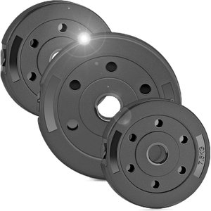 
Environmentally friendly heavy-pack glue dumbbell tablet barbell tablet 2.5kg5 male * 0.5kg7.5/10 Yaling fitness equipment household accessories