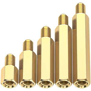 Hexagonal copper pillar single -headed copper snail computer chassis motherboard screw cap nails single -pass snail interval column support pillar