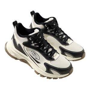 
Jordan cotton shoes for men 2025 winter outdoor high-top plus velvet warm sports shoes leather waterproof black casual shoes