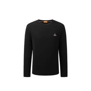 
[Wool] Biyinlefen 2025 autumn and winter new men's casual skin-friendly round neck pullover knitted wool shirt