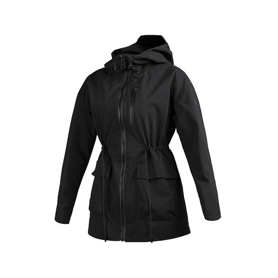 
Monster Guardians outdoor hooded mountaineering jacket for women in autumn and winter waist-climbing sports windproof waterproof jacket
