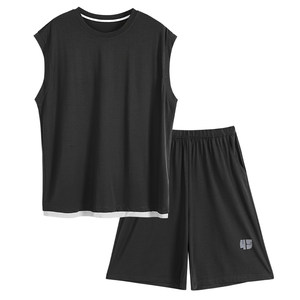 
Pajamas men's summer modal cotton vest sleeveless vest shorts for casual home clothing large size suit