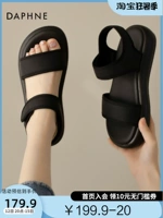 Daphne Giày Sandal Nữ Thể Thao Đi Biển 2023 Mới Đen Đế Mềm Mẹ Velcro Giày Sandal Đi Biển dép bánh mì quai ngang