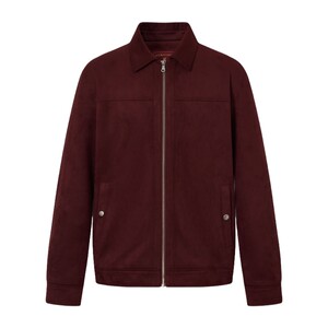 
[New Year Style] POLOWALK men's leather jacket 2026 spring new business style simple crisp lapel leather jacket