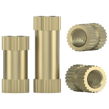Embedded parts, nuts, copper inlays, injection molded copper nuts