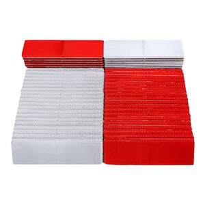
Truck reflective panel van truck red and white high-brightness reflector warning sign annual inspection review vehicle reflective sign patch