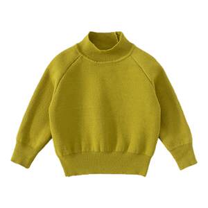 
Boys' half turtleneck sweater, baby girl's velvet solid color sweater, girl's winter bottoming shirt, children's warm inner layer
