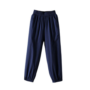 Jiufen cotton and linen lantern pants female summer loose high waist casual Harun pants spring and autumn thin size large size radish beam pants
