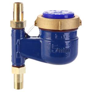 
Up and down and out machinery household Ningbo hot and cold tap water vertical threaded vertical water meter rental house down and out