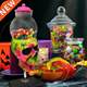 Halloween Bubble Gum Skull Machine Candy Dispenser, Horror