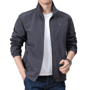 
2025 autumn fashion men's charge jacket large size loose stand collar jacket outdoor casual sports mountaineering suit