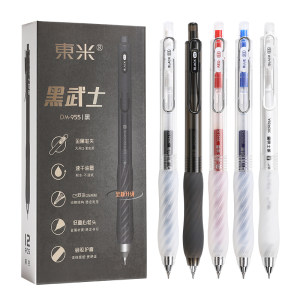 
Dongmi 955 low center of gravity press gel pen black pen ins style simple student exam brush question pen red and blue CS head double-bead quick-drying CS tapered head double-bead pen tip smooth and replaceable refill