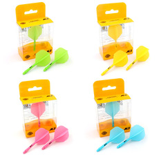 Оперение для дротиков 新款 3支装ak5系列一体式飞镖耐用尾翼纯色小方翼2ba镖杆镖翼配件