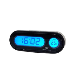 Front Glass Multi-function Car Clock Driving Timer Car Electronic Clock Wiring-free Luminous Thermometer