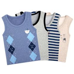 Inbolen Children's Clothing Winter Children's Thermal Vest Plus Velvet Thickened Boy's Vest For Small And Medium-sized Babies To Wear Underneath