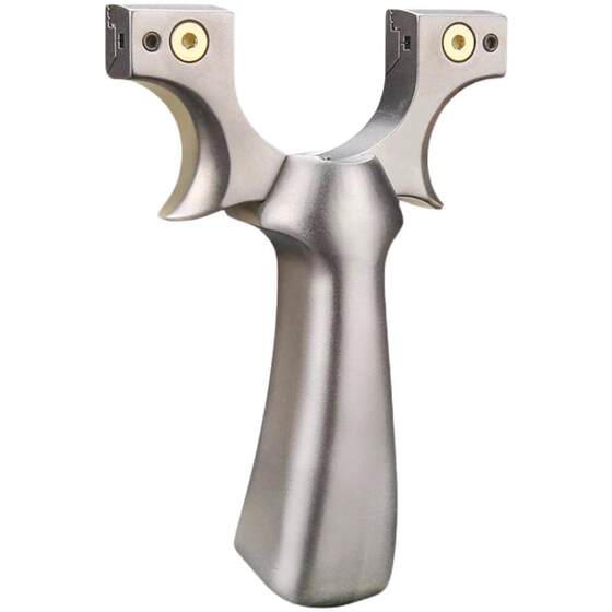 
Thunder titanium alloy slingshot, high-precision, high-power, quick-pressure, flat rubber band-free outdoor competitive steel ball powerful bow
