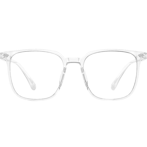 
Transparent glasses frame for women, myopia can be matched with anti-blue light, non-face artifact, big face, slim and ultra-light square frame for men