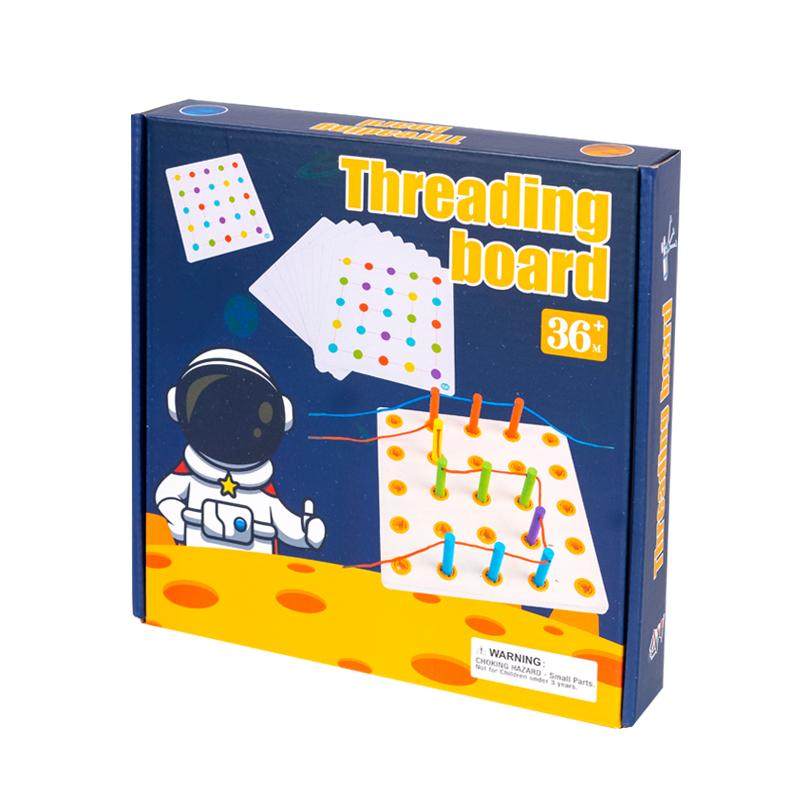 Children's Montessori Early Education Stringing Board - Educational ...