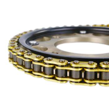 Curved beam motorcycle chain sprocket set large and small chainrings