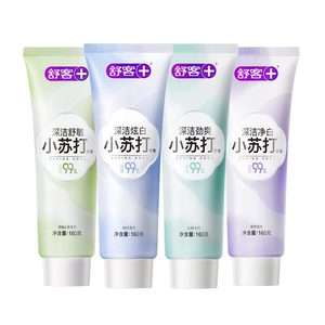 
Shuke baking soda toothpaste whitens, refreshes, removes tooth stains, removes yellow and bad breath, contains fluoride and prevents cavities for adults and men, flagship authentic product