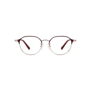 
Myopia glasses frame for women with half frame online can be matched with custom blue light lens eyebrow frame metal glasses frame