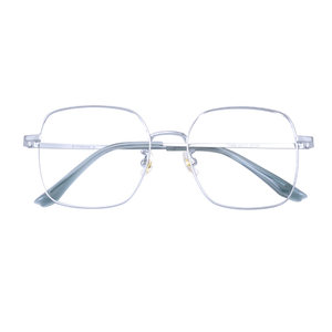 
Ultra-light pure titanium silver myopia glasses frame for women, which can be matched with large-face, slimming, round-face, plain-faced, large square frame frames