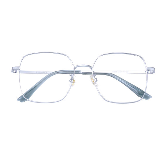 
Ultra-light pure titanium silver myopia glasses frame for women, which can be matched with large-face, slimming, round-face, plain-faced, large square frame frames