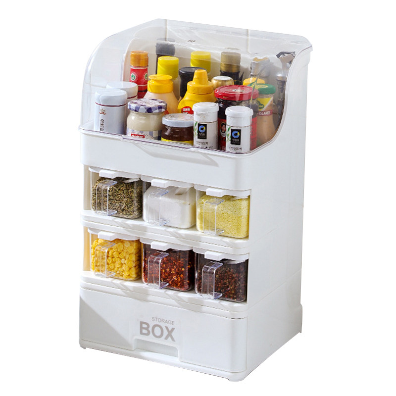 Yimeihui 2-Layer Nordic Style Kitchen Seasoning Storage Rack