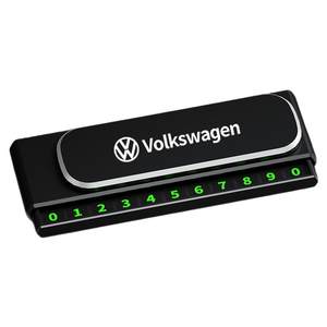 Car sun protection temporary parking plate creative car phone plate car interior ornaments can hide luminous numbers