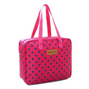 Korean short -distance travel bag waterproof small capacity tourism bag dot -handed shoulder shoulder shopping bag fitness bag female tide