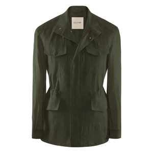 
[100% French linen] CULTUM open picture retro elegant old money style casual M65 jacket for men