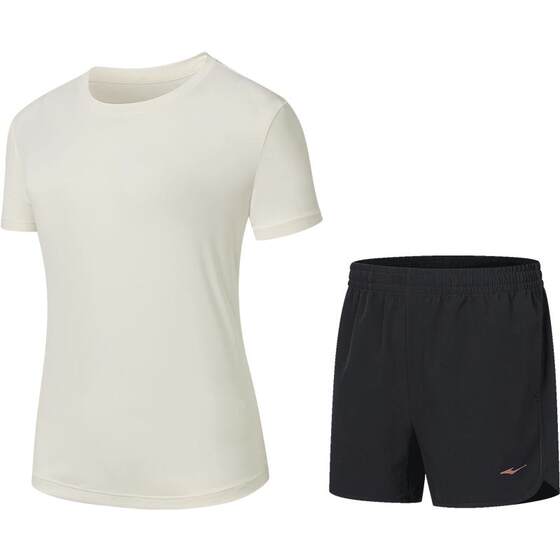 
Hongxing Erke Sports Suit Women's Summer Badminton Quick-Drying Clothing Sportswear Mom Short-Sleeved T-Shirt Shorts