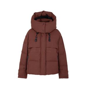 YAYA duck duck short thickened down jacket for women 2025 autumn and winter new small versatile hooded straight-tube fashion jacket