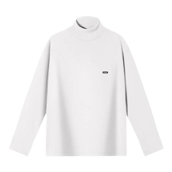 PSO Brand Men's and Women's Brushed Knit Inner Round Neck Long Sleeve T-Shirt Heated Warm Basement Shirt Top