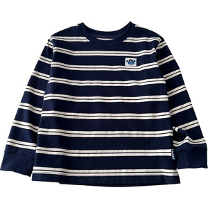 
100% cotton ~ Boys' pure cotton long-sleeved T-shirt medium-large children's round neck base shirt children's fashionable striped casual top
