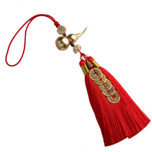 Five Emperor Qian Tong Gourd Disciplinary Door Pavilion Passer Passing Pass to install cinnabar pressure threshold to recruit money car hanging jewelry